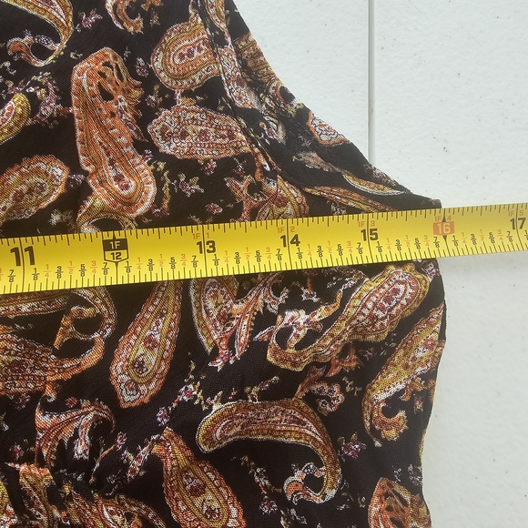 Millibon Dress Paisley Print Sleeveless Dress Soze M - Picture 7 of 8